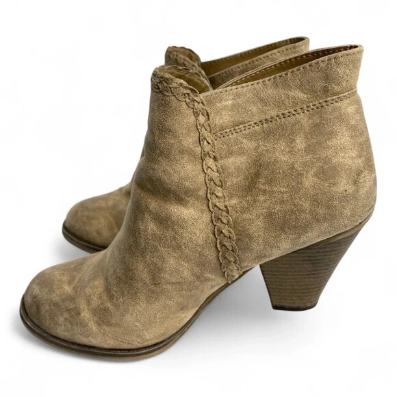 Maurices Faux Leather Brown Western Ankle Boots Women's 10 - Picture 5 of 11